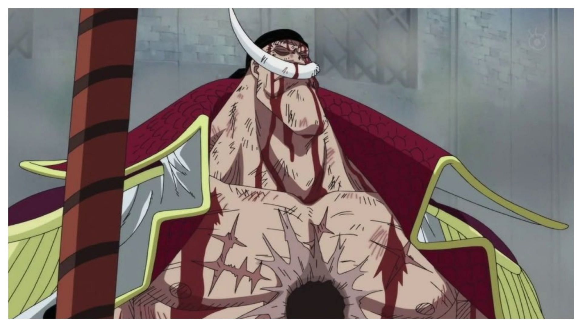 Whitebeard as seen in one of the most overhyped anime moments (Image via Toei Animation)